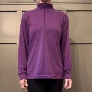 Patagonia Vintage Capilene Midweight Zip Neck Pullover Base Layer Purple Medium